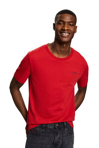 Cortefiel Camiseta básica algodón slim fit Rojo