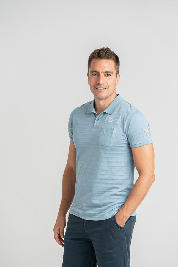 Privata 100% cotton short sleeve Blue