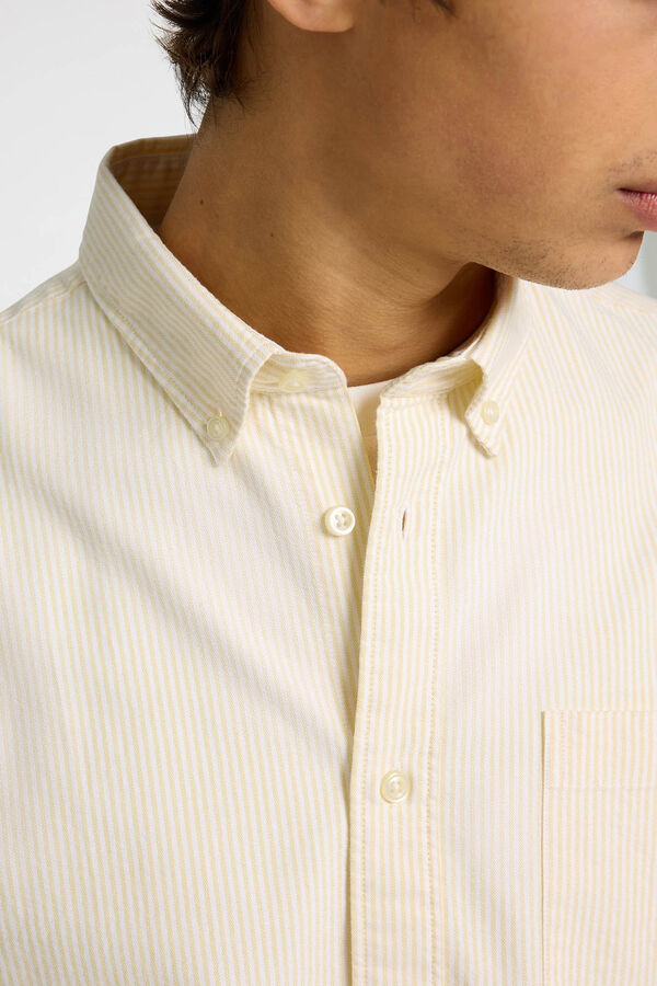 Selected Camisa Oxford de corte regular Dourado