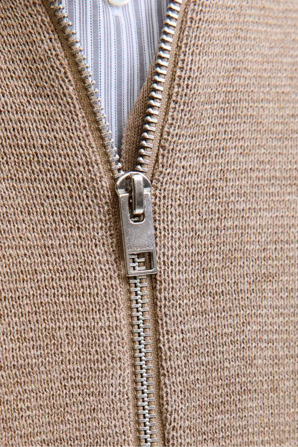 Jack & Jones Casaco de malha de malha estruturada Cinzento