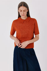 Cortefiel Polo neck jumper Orange