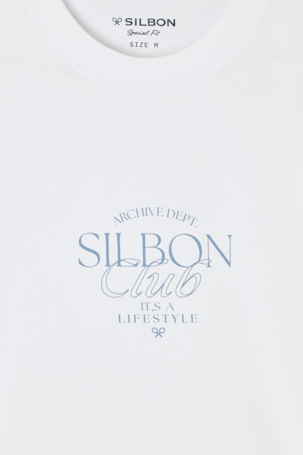 Silbon Camiseta silbon club com ajuste especial Branco