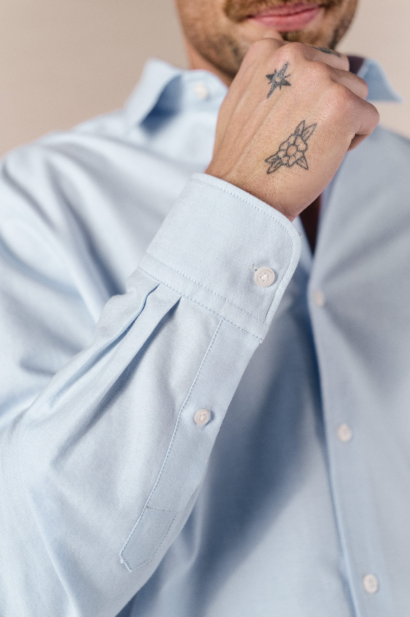 OOTO Camisa liso manga comprida