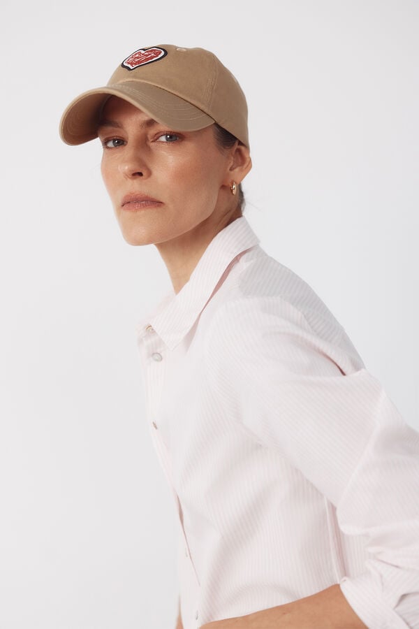 Cortefiel Little hearts cap Beige