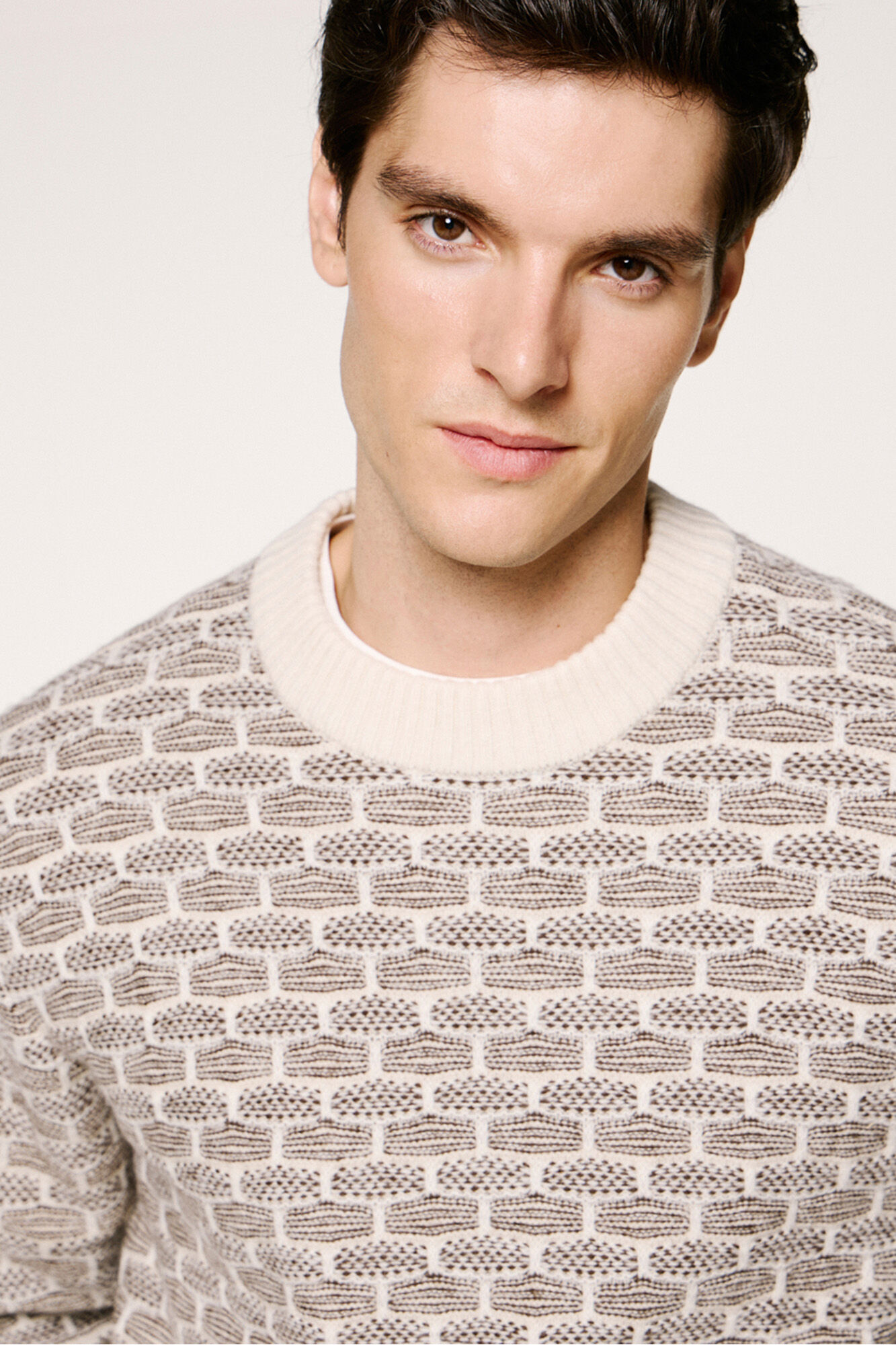 Selected Jersey lana cuello caja