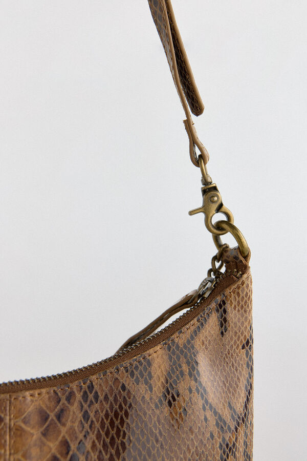 Slowlove Bolso serpiente tachuelas Estampado marrón