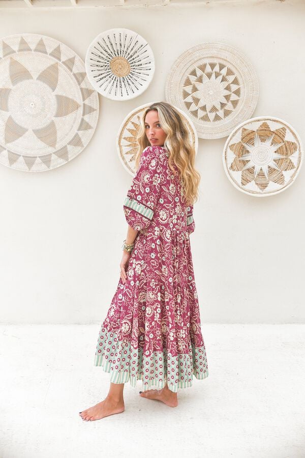 Jaase Vestido midi Mila Subiu