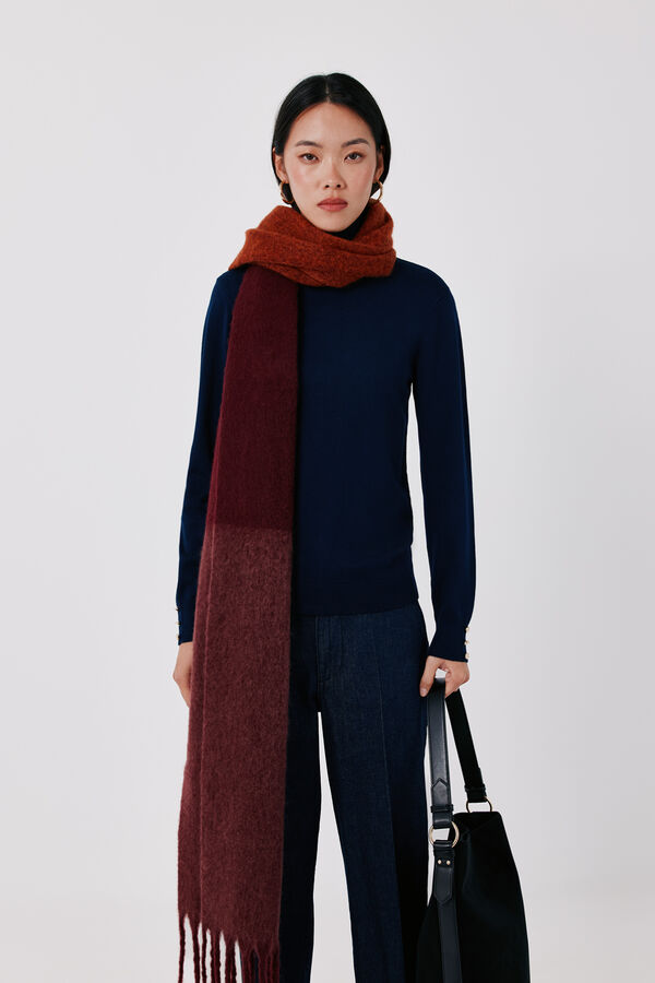 Cortefiel Roll neck jumper Navy