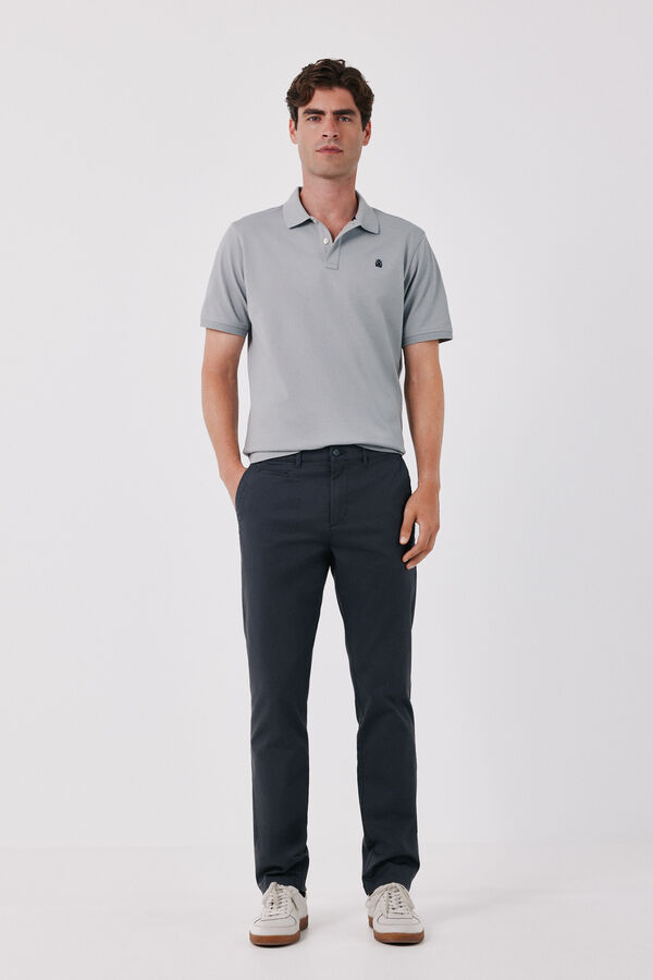 Cortefiel Lightweight slim chinos Dark grey