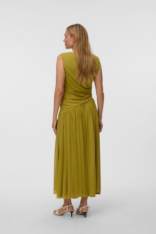 Vero Moda Draped long dress Green
