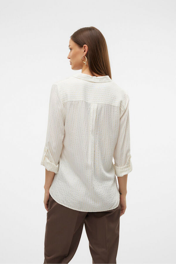 Vero Moda Camisa básica de manga comprida  Branco
