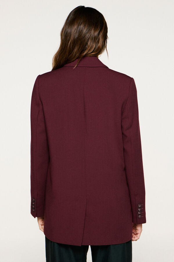 Selected Relaxed fit suit jacket. Purple