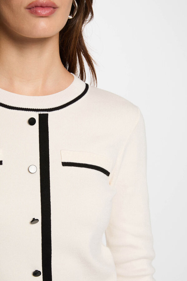 Morgan Camisola gola redonda Ecru