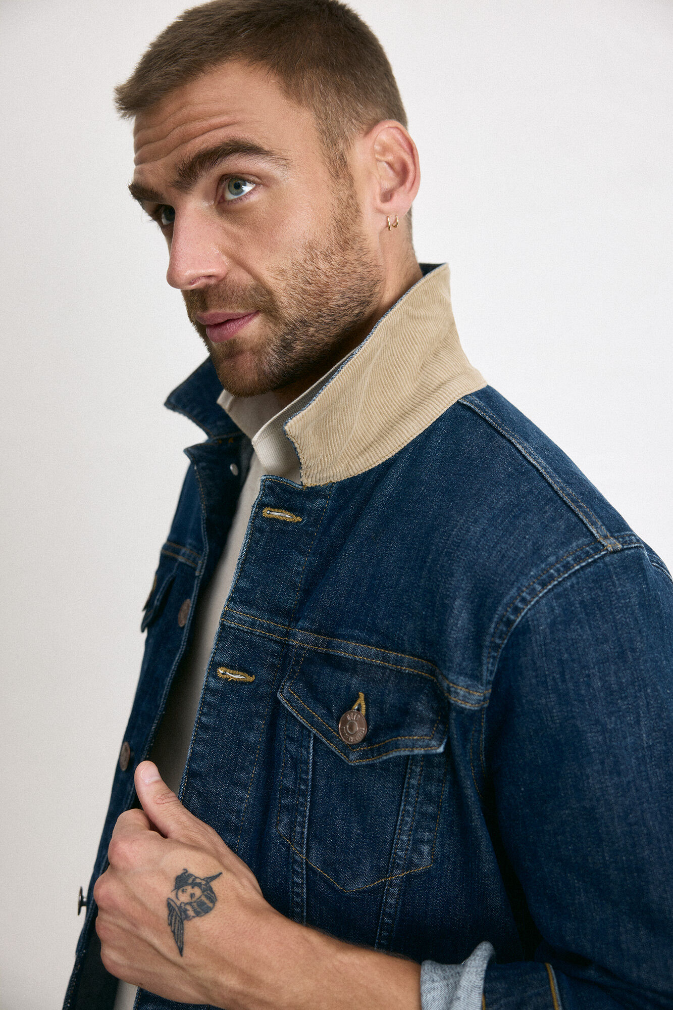 Cazadora denim hombre clearance