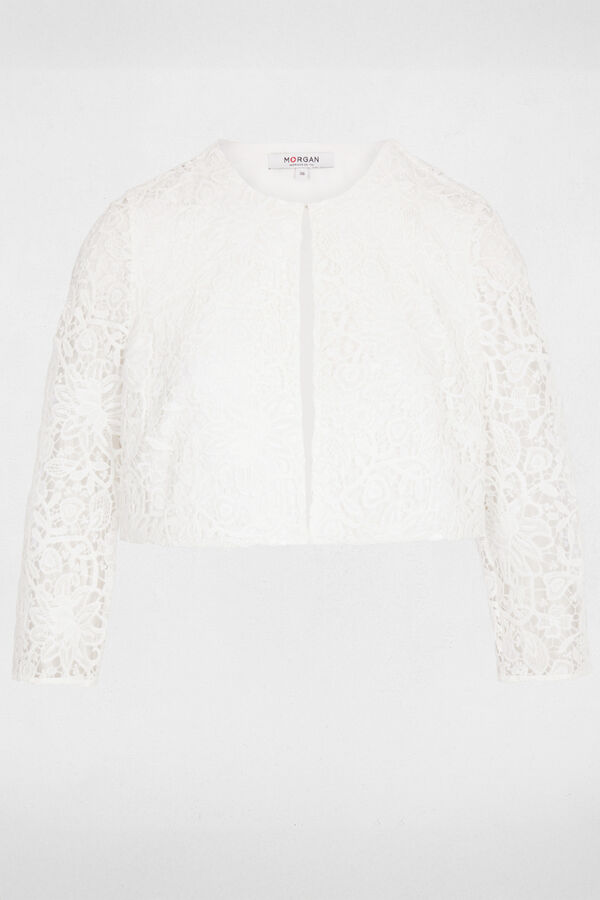 Morgan Fitted lace bolero White
