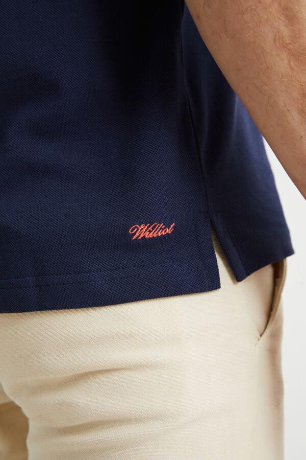 Williot Polo Garment Dyed Azul