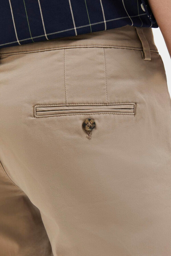 Cortefiel Pantalón chino Slim Fit confeccionado con algodón orgánico. Grey