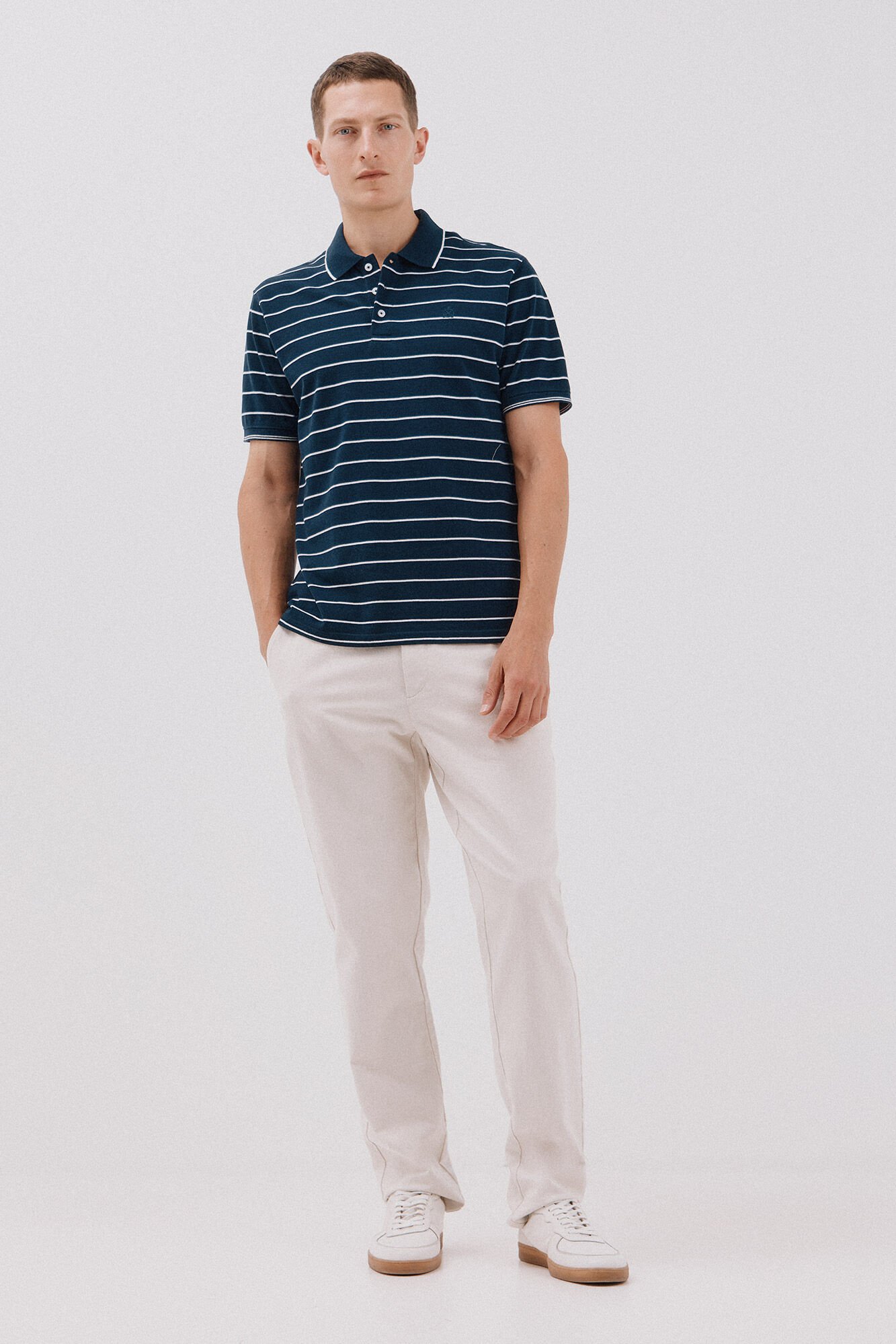 Cortefiel Striped polo shirt