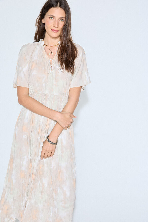 Slowlove Vestido longo tie-dye Impressão