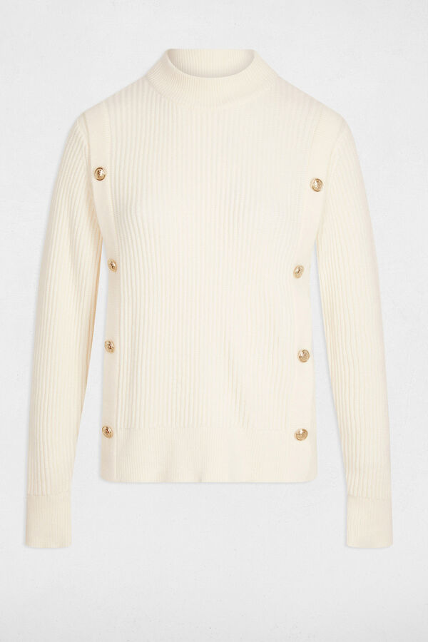 Morgan Camisola curto de gola Ecru