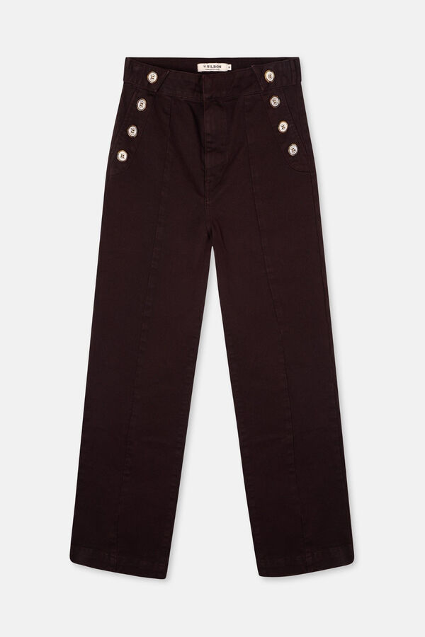 Silbon Calça de culotte Castanho
