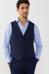 Cortefiel Blue slim fit waistcoat Blue