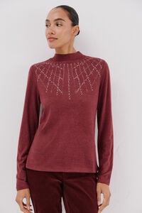 Cortefiel Camiseta com detalhe de strass