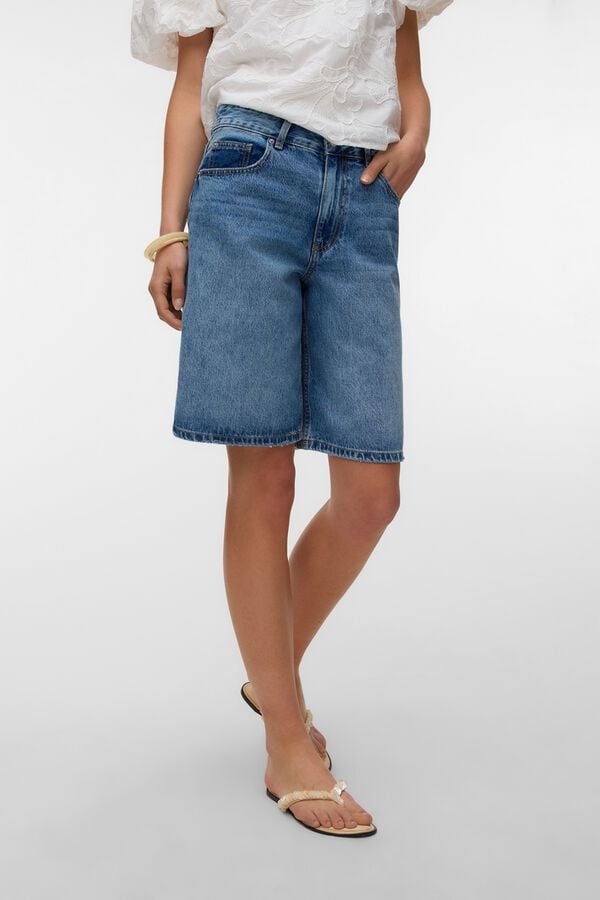 Vero Moda Bermudas jeans Azul
