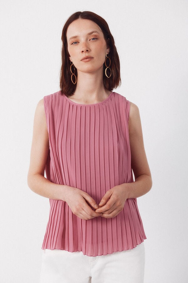 Cortefiel Blusa plissada Subiu