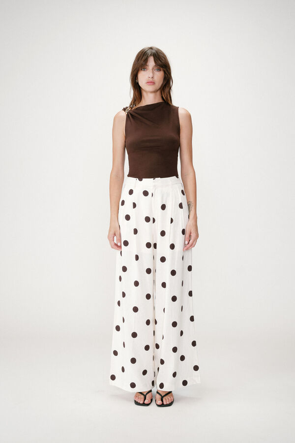 Grace & Mila Cal&ccedil;a estampada de bolinhas Wynell Impress&atilde;o