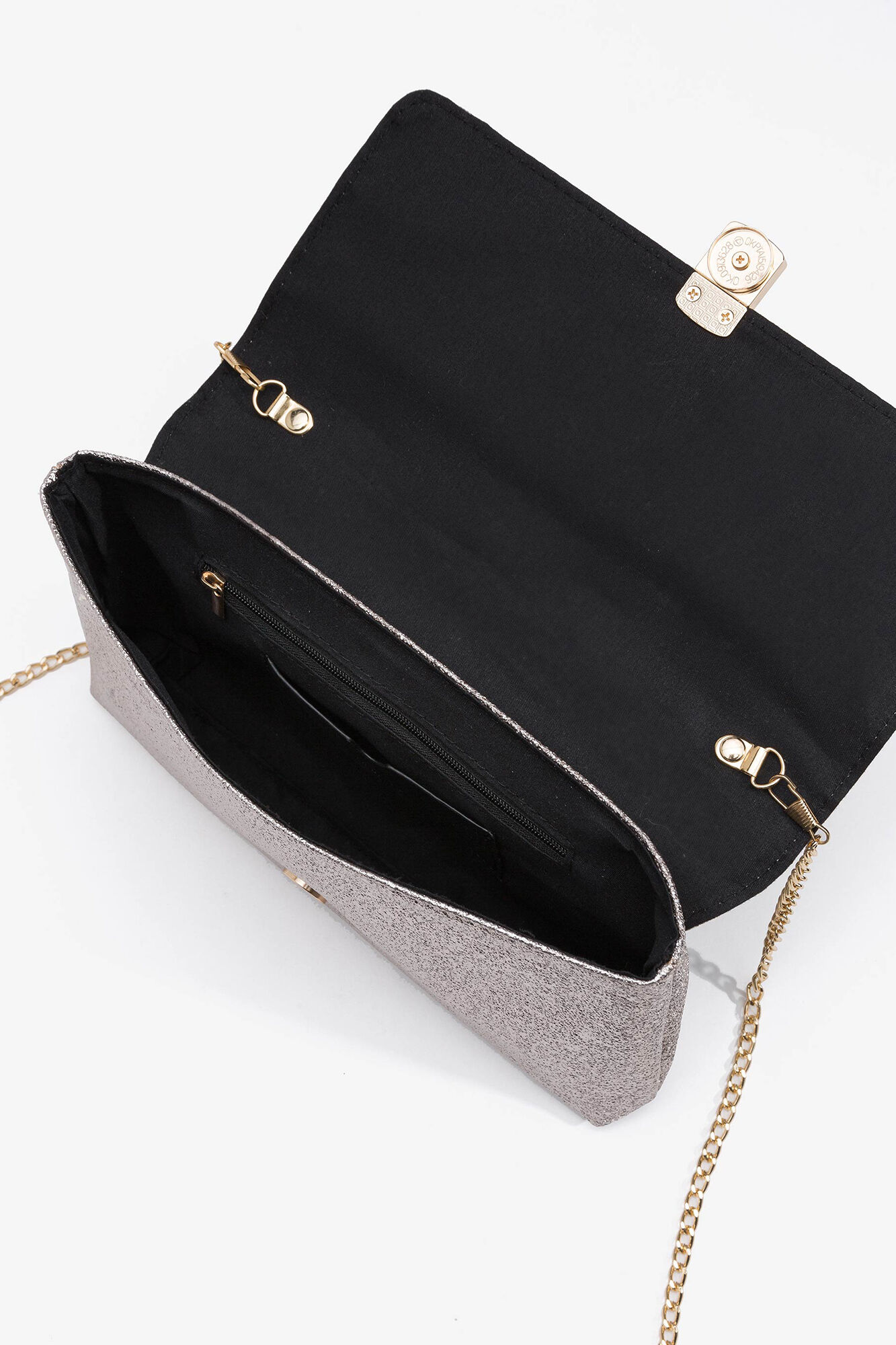Bolso de Fiesta Efecto Piel Metalizado Bolsos de mujer Cortefiel