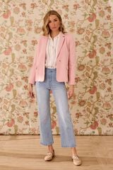 Pol&iacute;n Et Moi Blazer com aba Norma Subiu