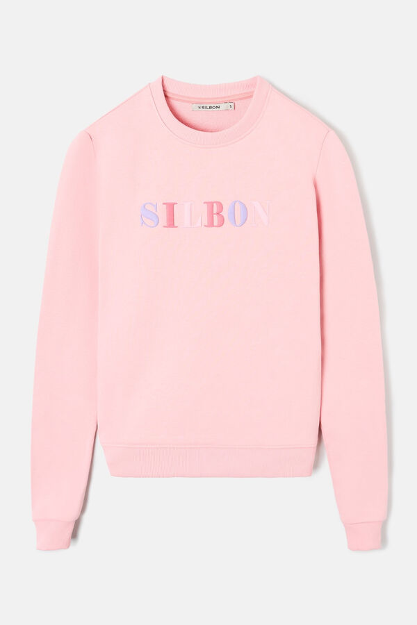 Silbon Sudadera woman letras silbon Rosa