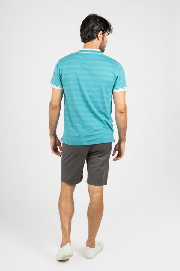 Privata Short sleeve polo shirt Printed turquoise