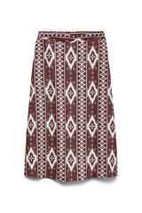 Vero Moda Linen 7/8 length skirt Brown