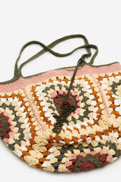Cortefiel Bolso crochet multicolor Natural