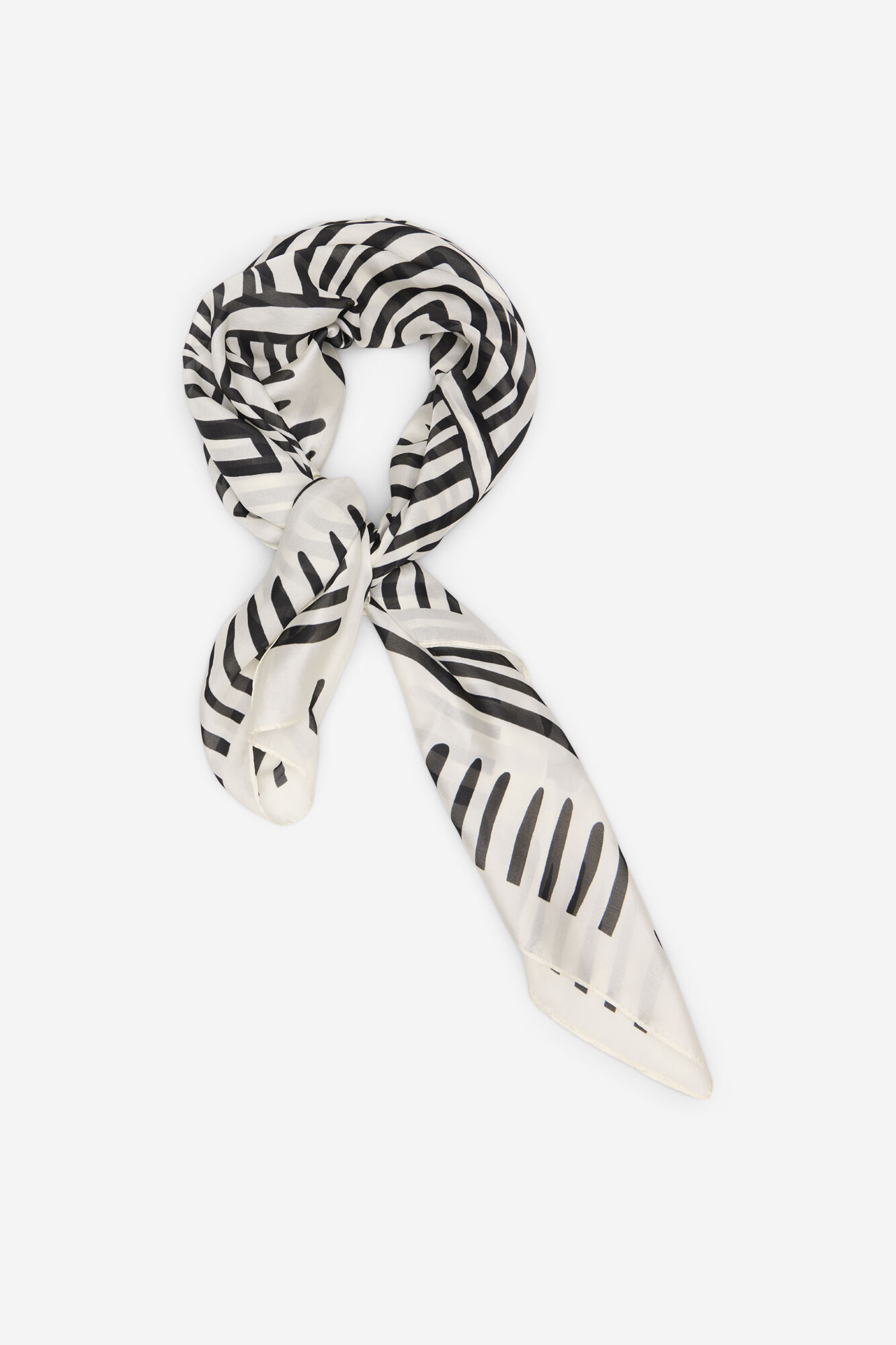 Cortefiel Geometric satin scarf