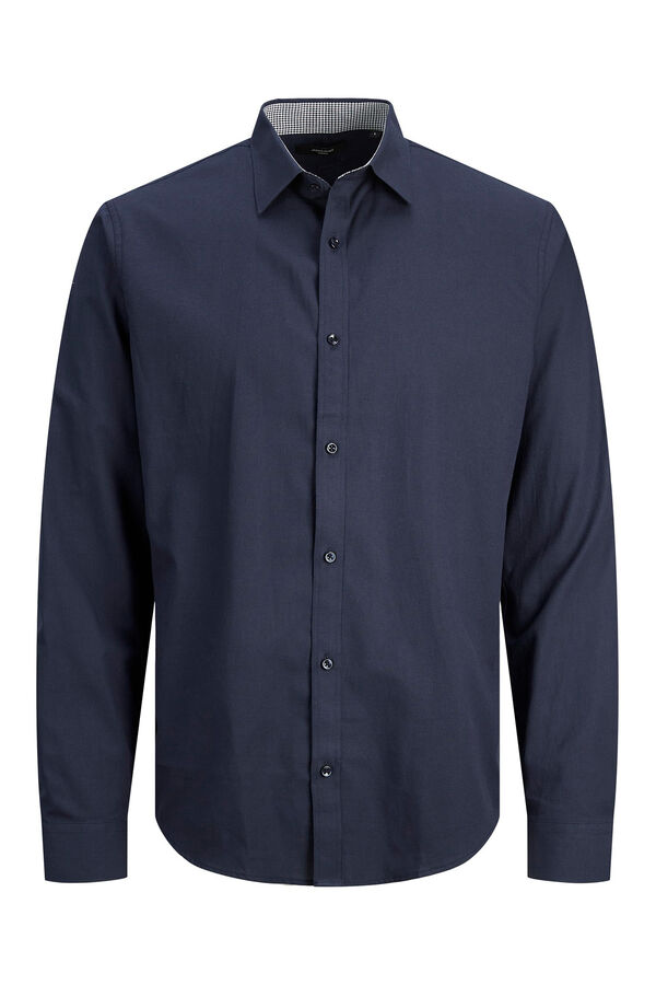 Cortefiel Camisa confort fit Azul marino