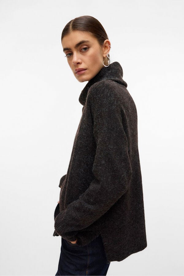 Vero Moda Camisola de malha Castanho