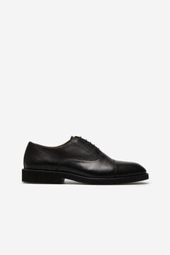 Cortefiel Rubber sole urban shoe Black