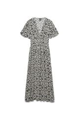 Vero Moda Vestido midi estampado Tostado