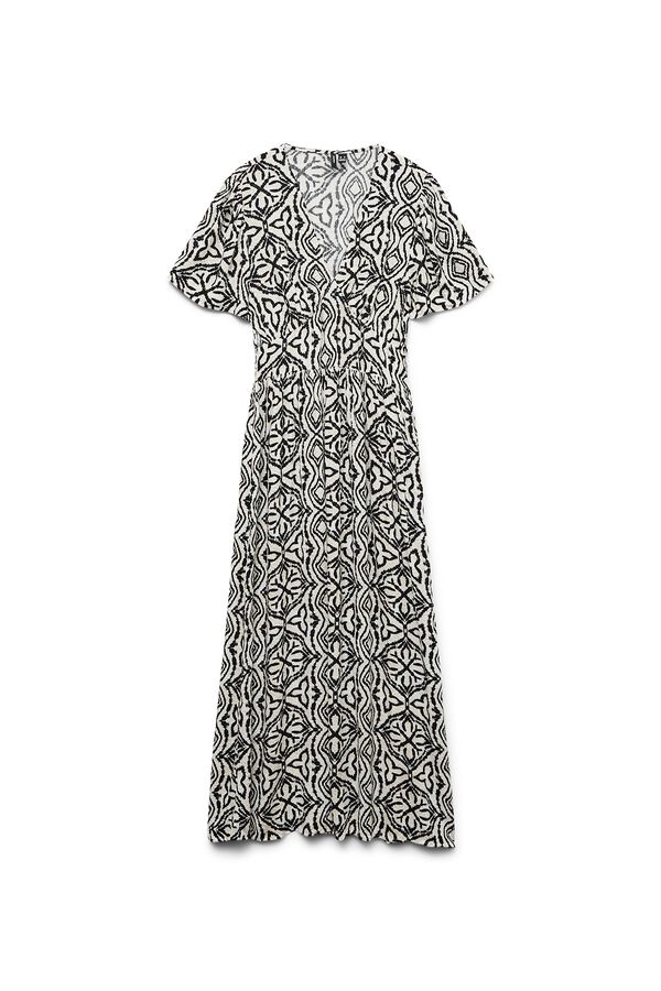 Vero Moda Vestido midi estampado Tostado