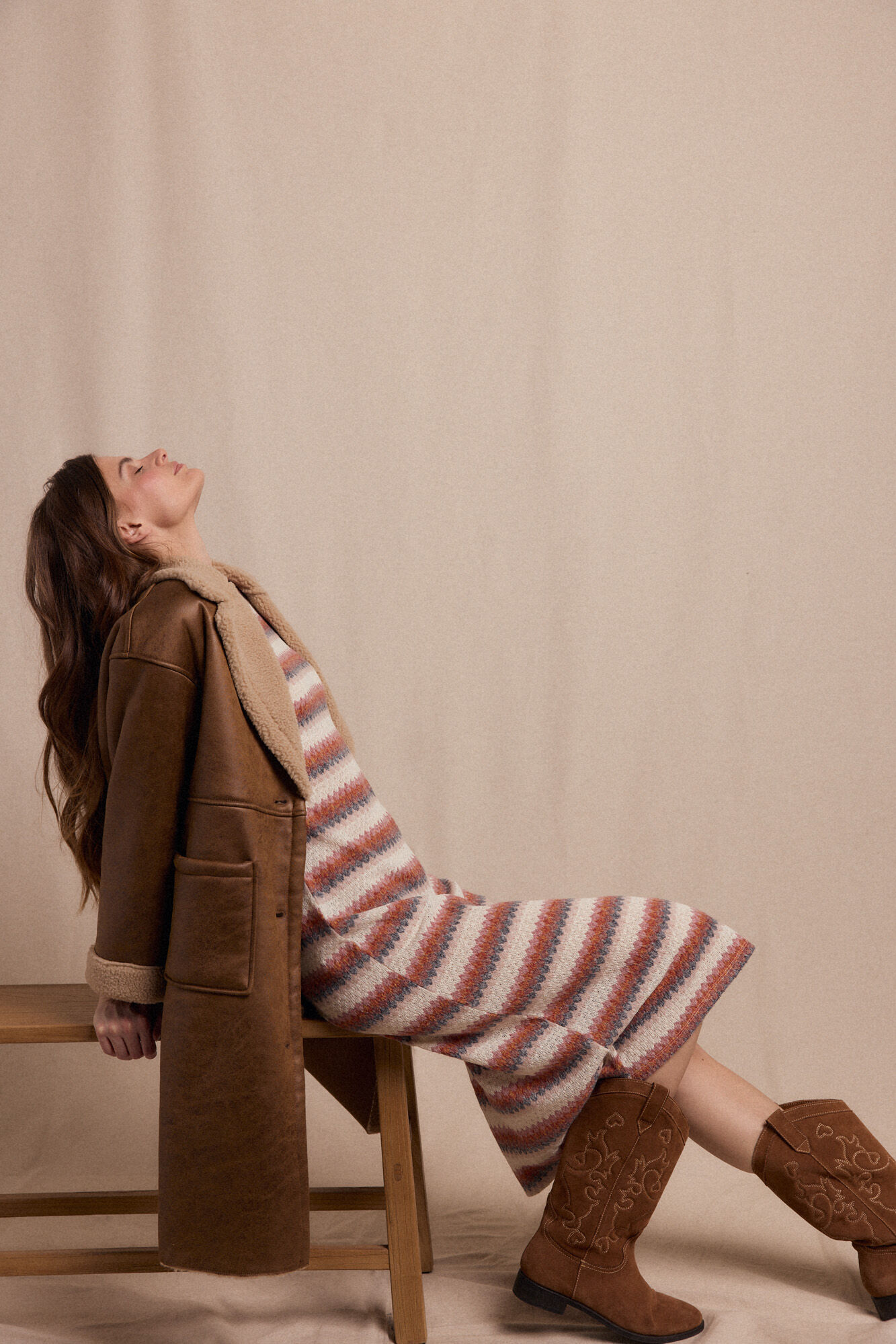 Slowlove Vestido estructura multicolor