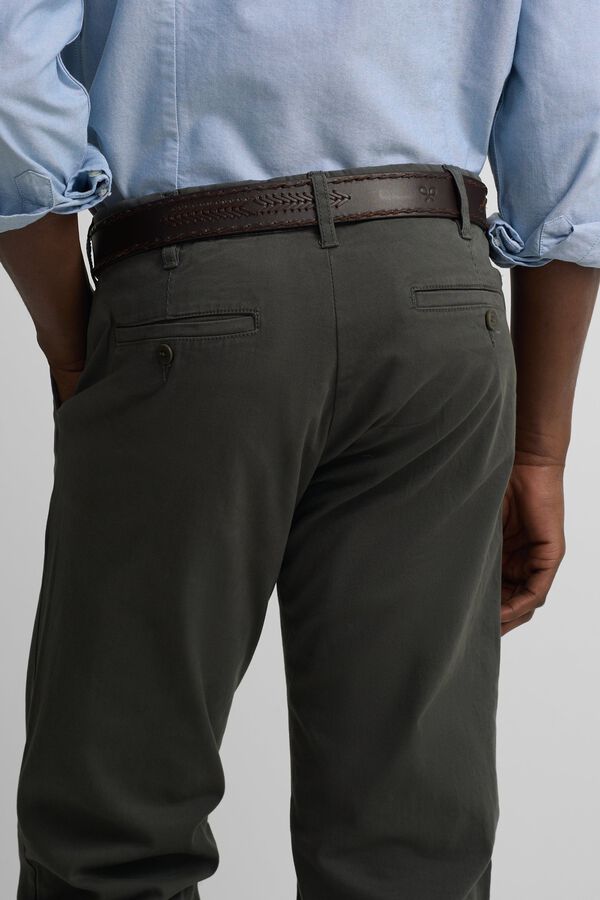 Silbon Pantalon sport chino Kaki