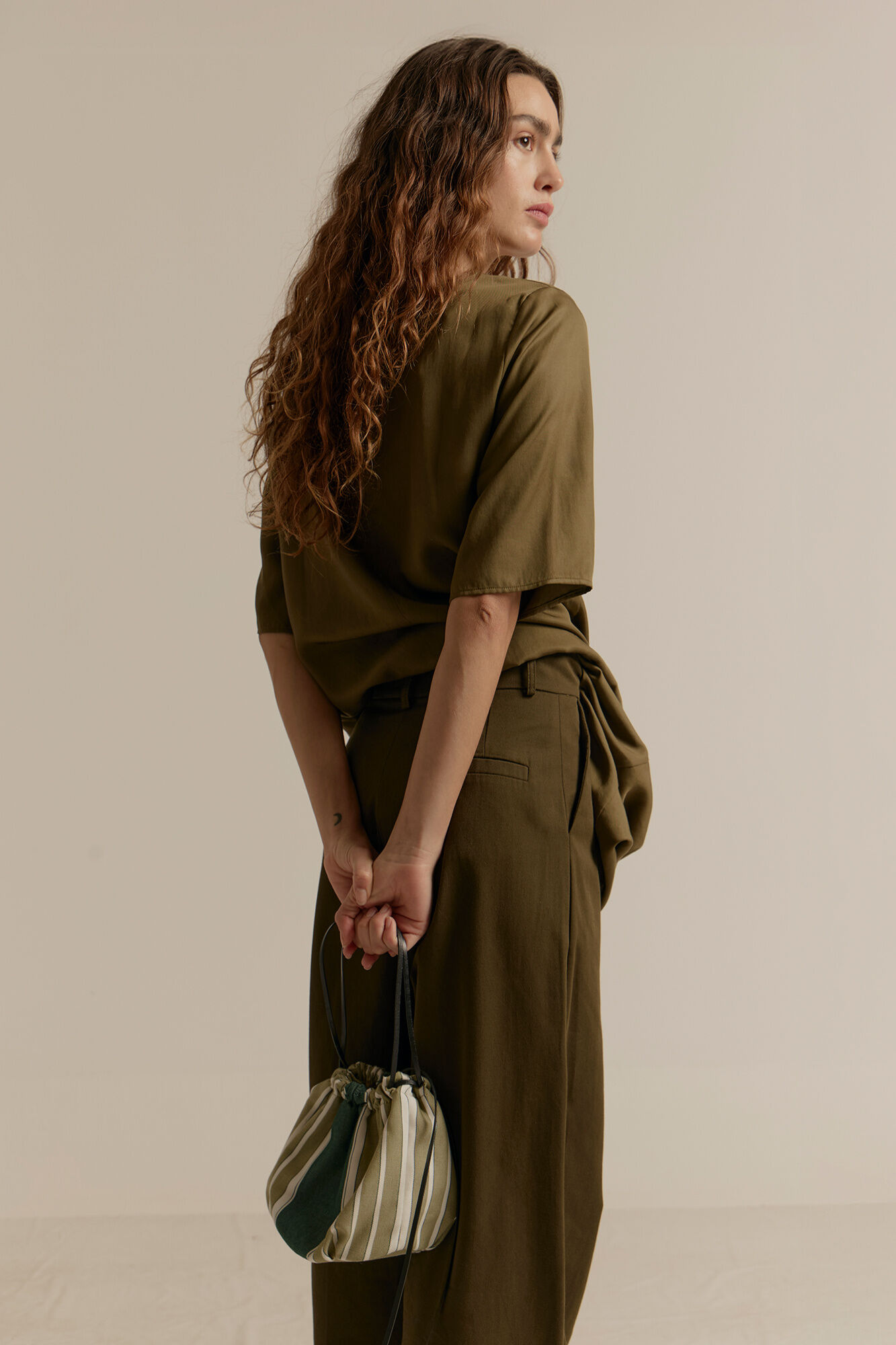 Zubi Bucket bag riscas