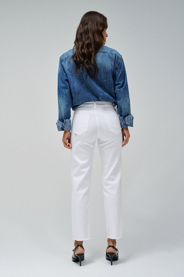 Salsa Jeans Calça jeans cropped slim True Branco