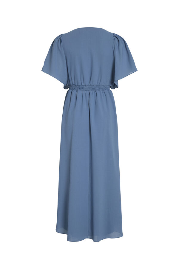Cortefiel Midi dress with 2/4 sleeves Blue
