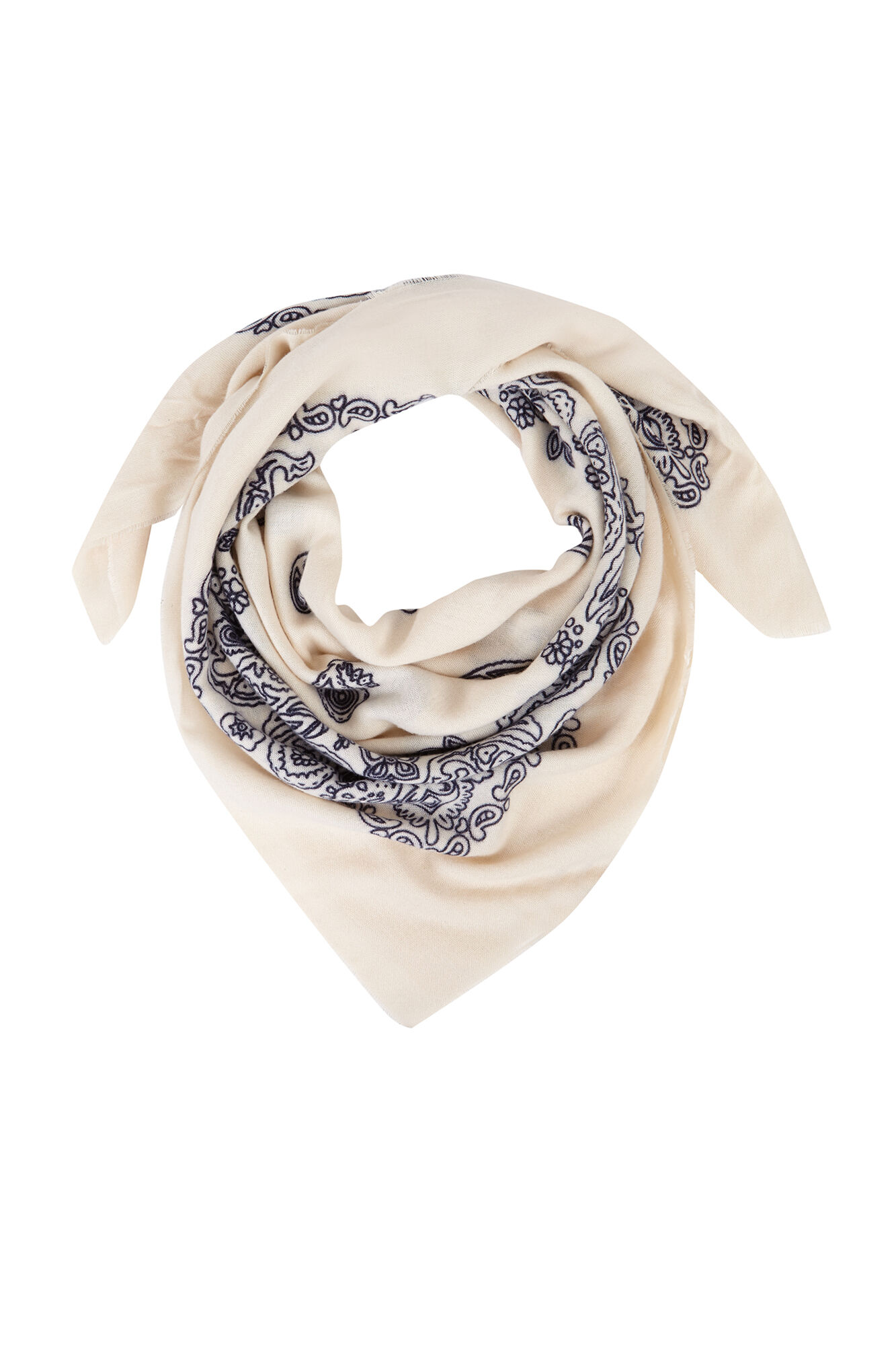 Cortefiel Paisley print square scarf