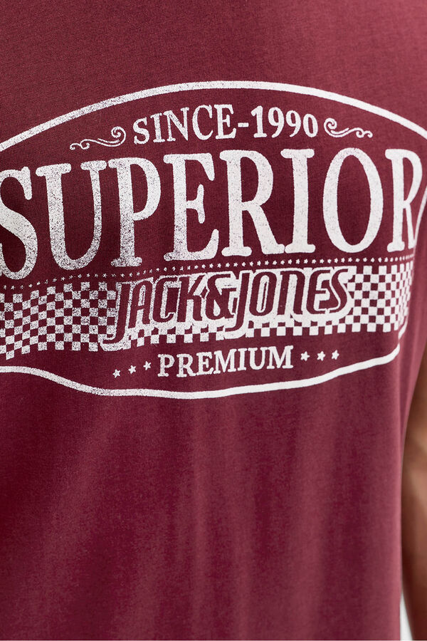 Jack & Jones T-shirt estampada à frente Vermelho