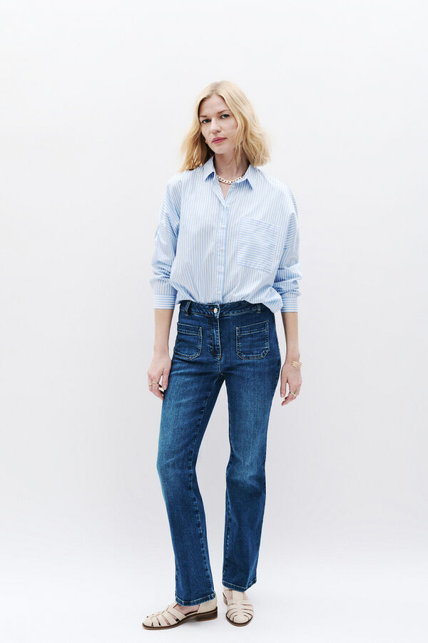 Caroll Pantalón pelley denim Azul